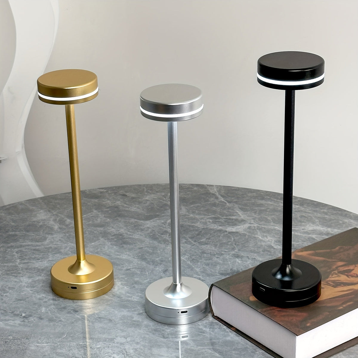 Luminária de Mesa Touch Iluminação 3 Cores