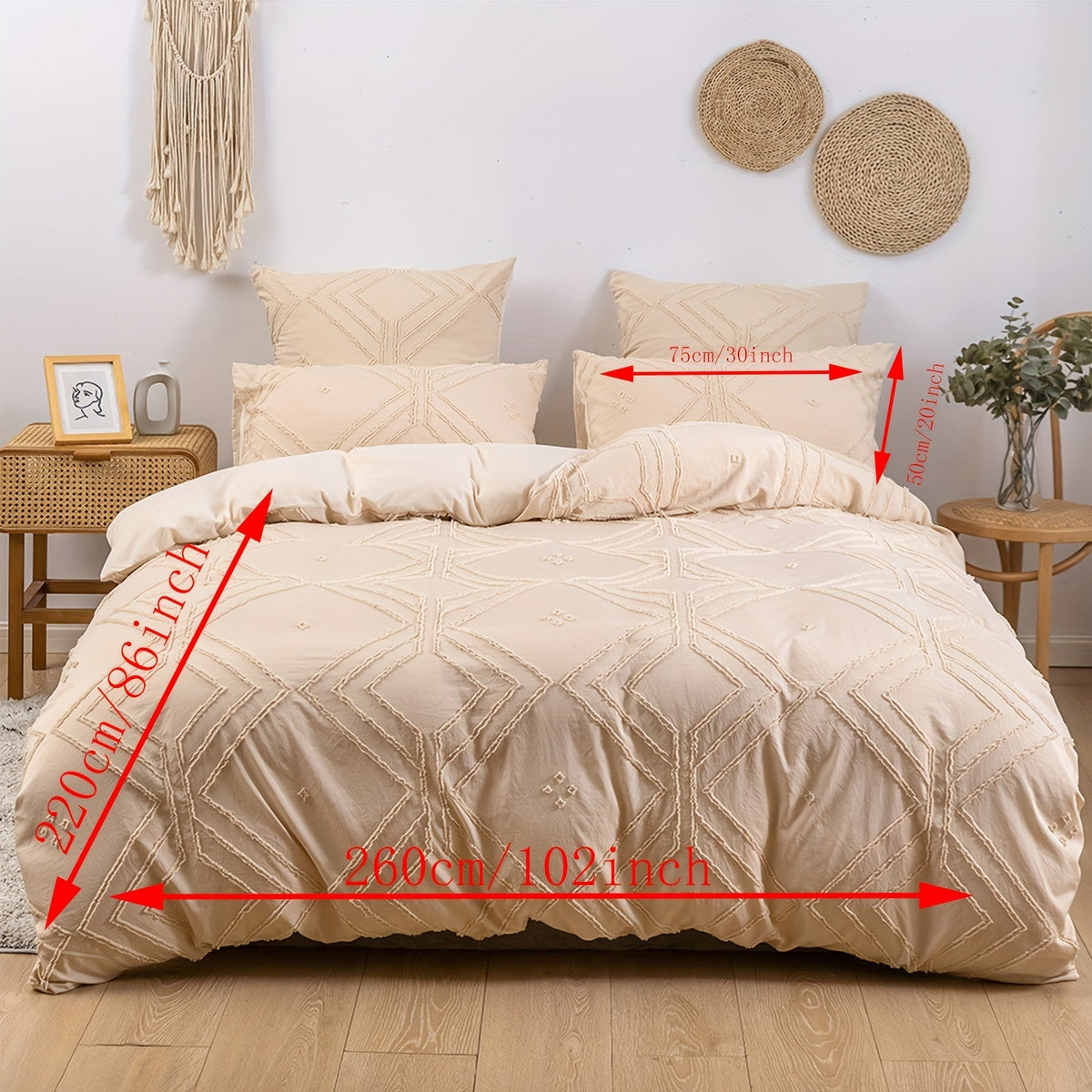 Jogo de Cama Boho Tufted