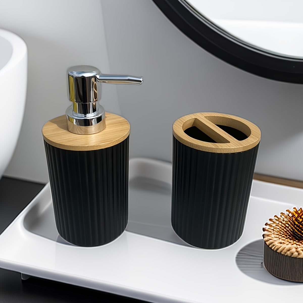 Kit Organizador de Banheiro Elegante
