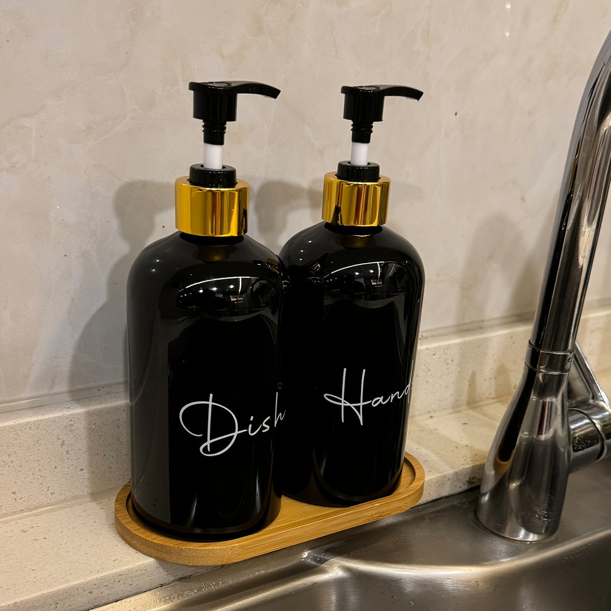 Kit 2x 500ml Refillable Soap Dispensers