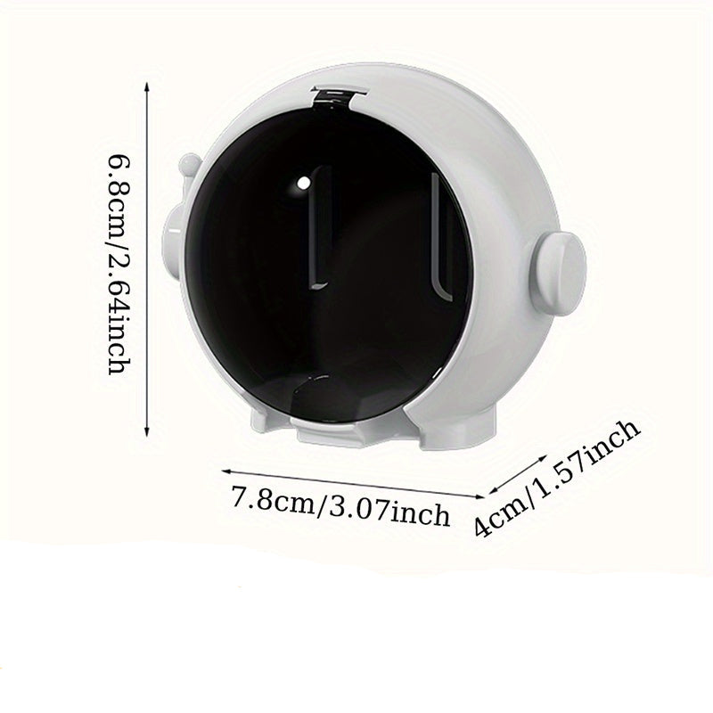 Wall-Mounted Toothbrush Holder with Protective Cover