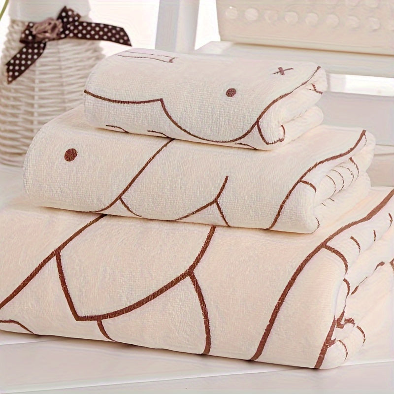 Kit 3 Toalhas Infantis Macias e Absorventes