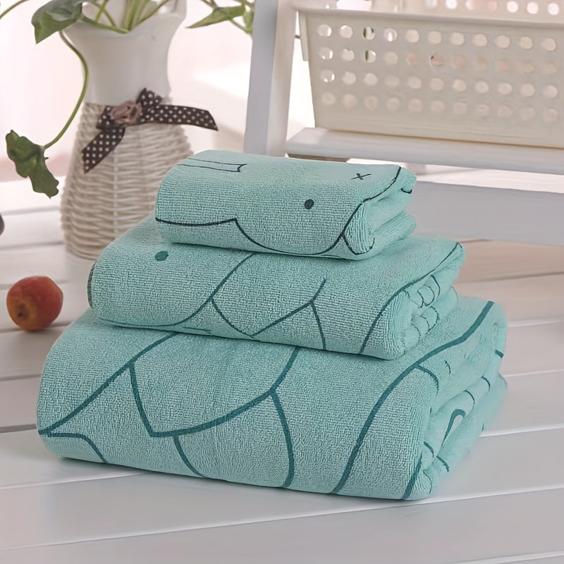 Kit 3 Toalhas Infantis Macias e Absorventes
