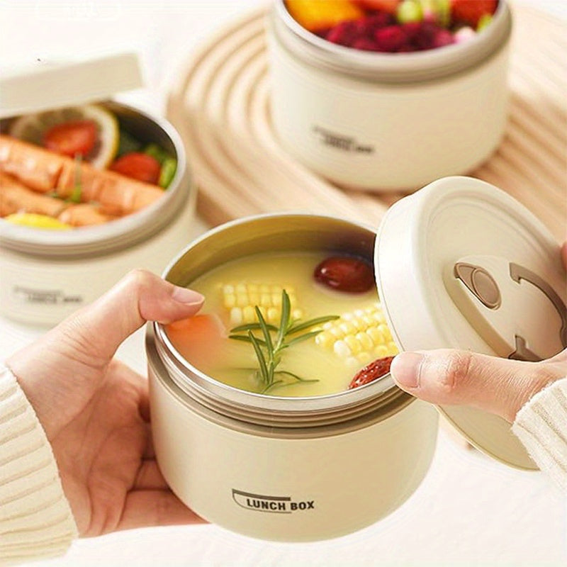 3-in-1 Stainless Steel Stackable Thermal Lunch Box with Insulated Bag