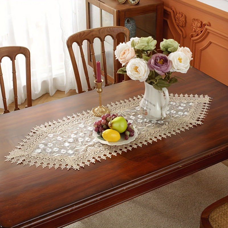 Caminho de Mesa Branco em Organza