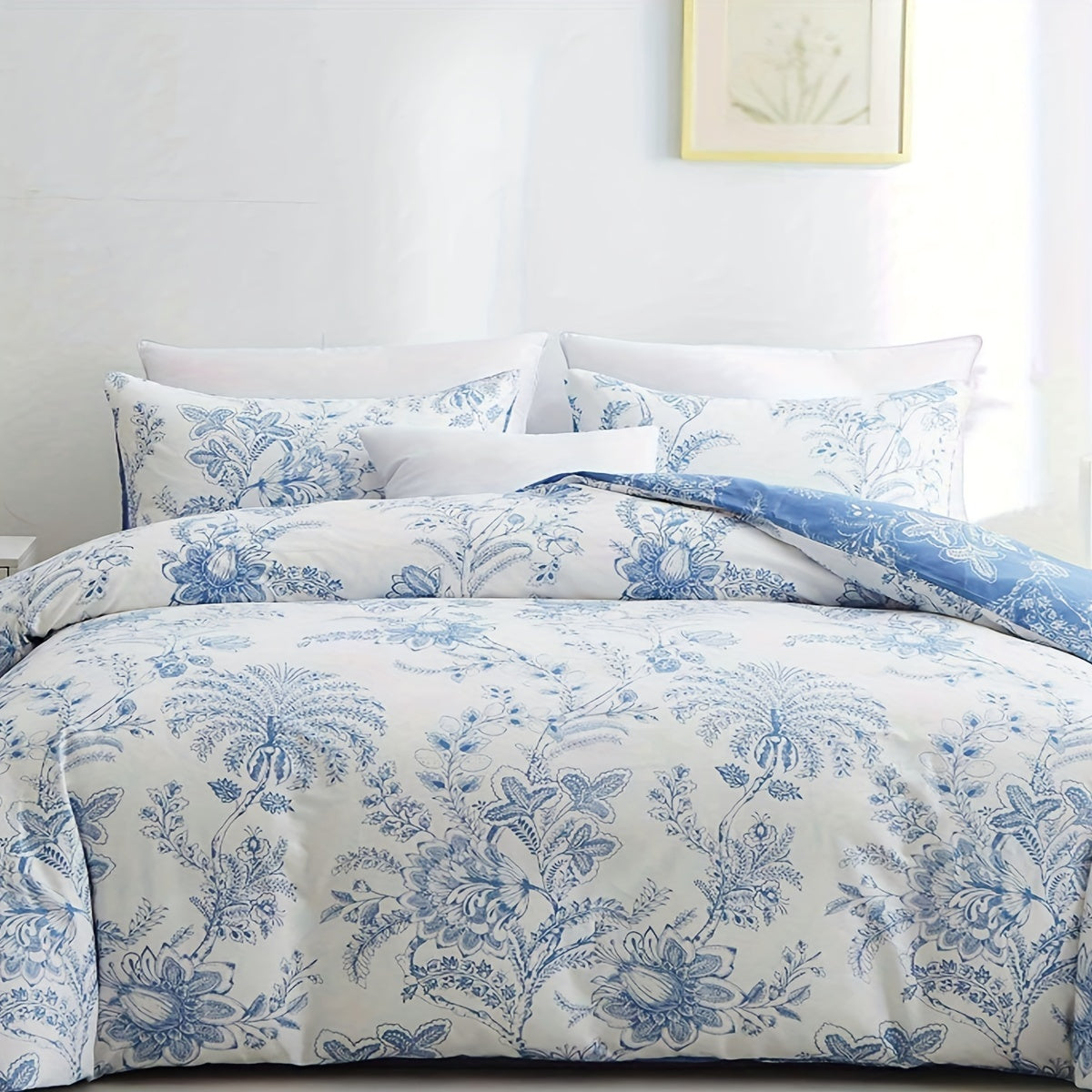 Jogo de Cama Azul Sereno