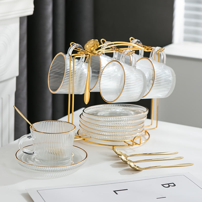 Conjunto de Xícaras de Café e Chá Europeu