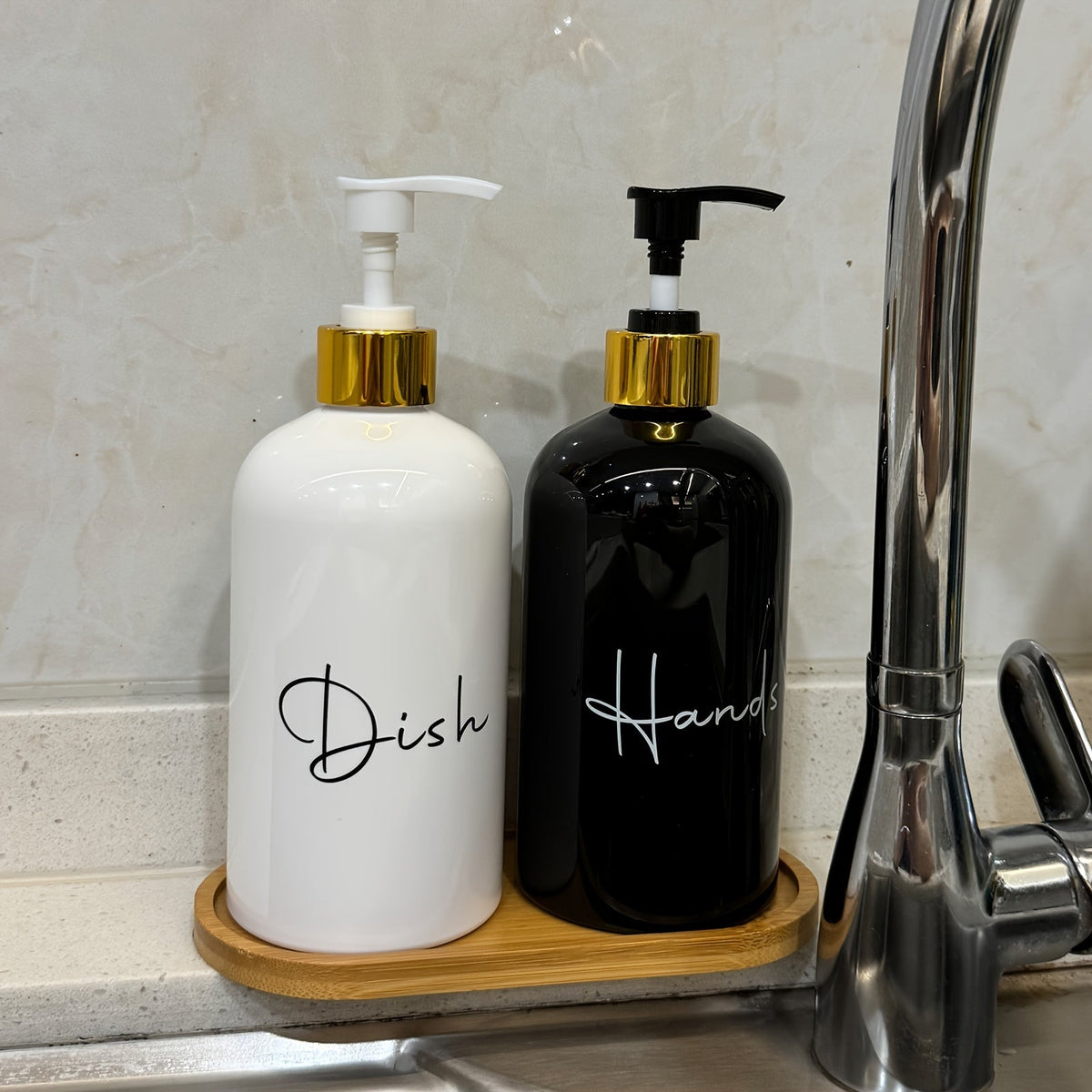 Kit 2x 500ml Refillable Soap Dispensers
