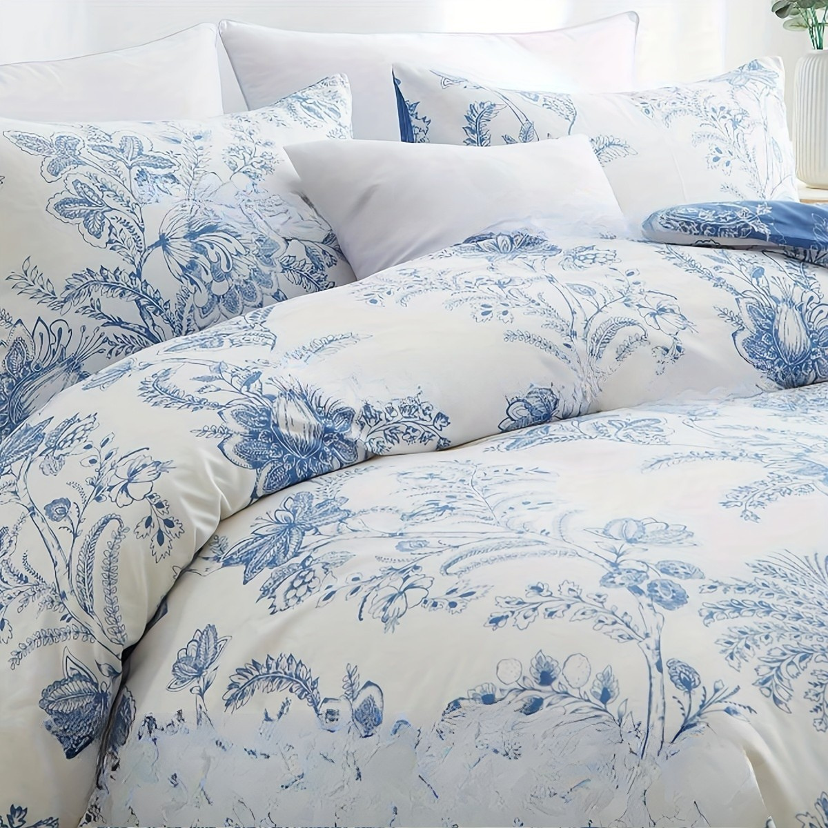 Jogo de Cama Azul Sereno