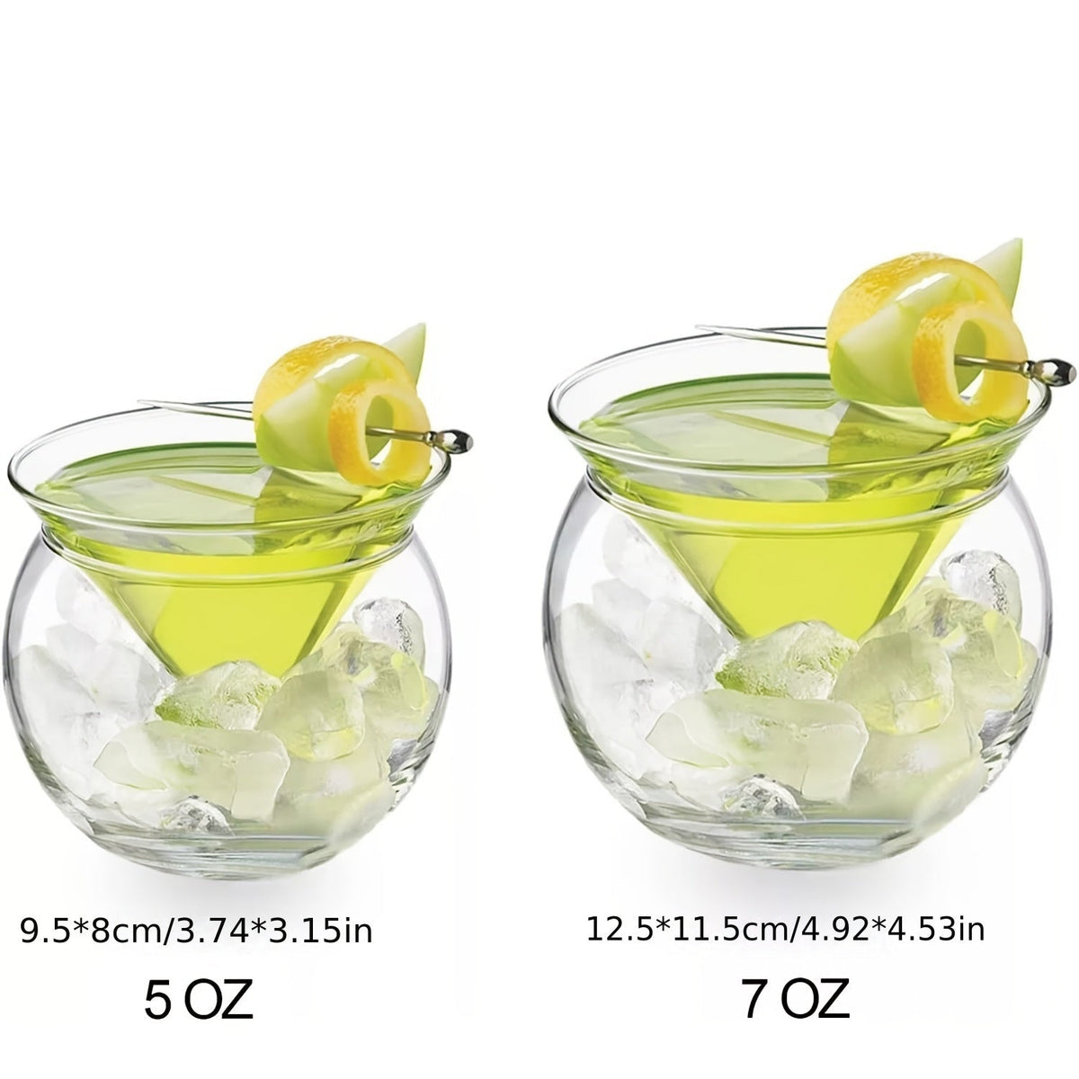 Taças Duplas Térmicas para Martini com Resfriador