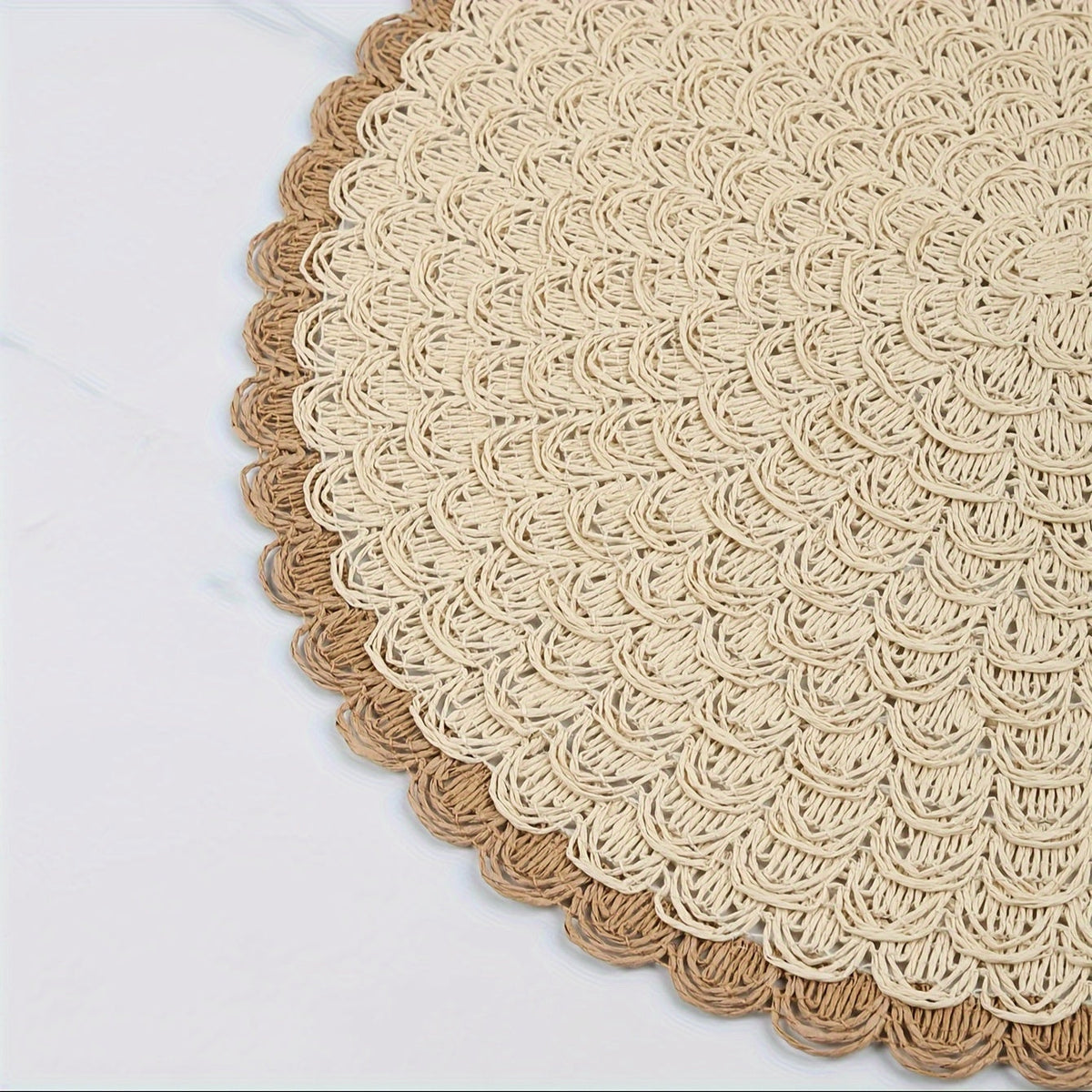 Jogo de Sousplats Bohemian Antiderrapante Chic Natural
