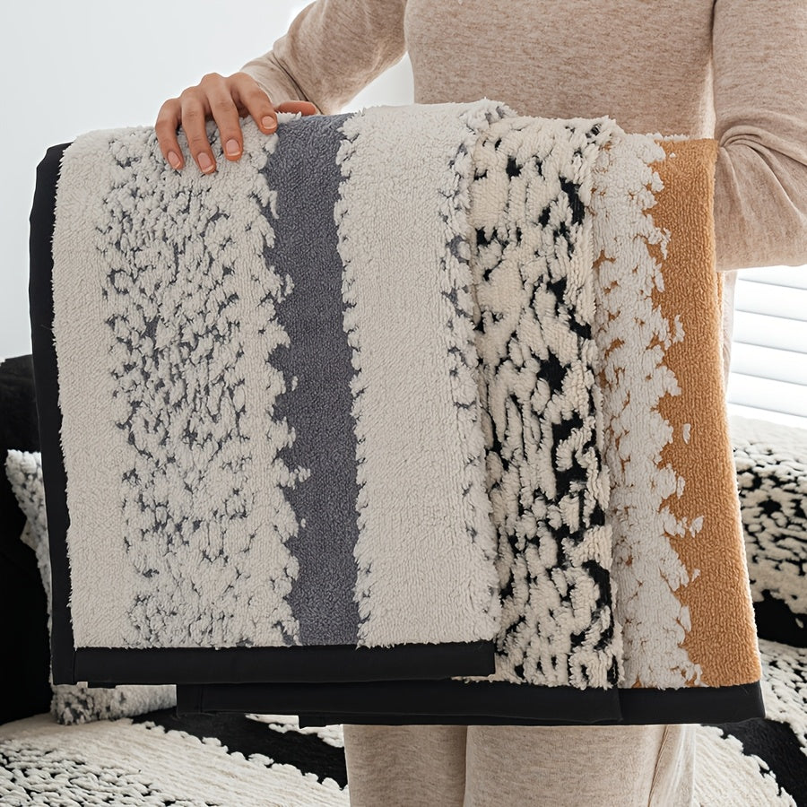 Capa de Sofá Estilo Boho Pelúcia Aconchegante