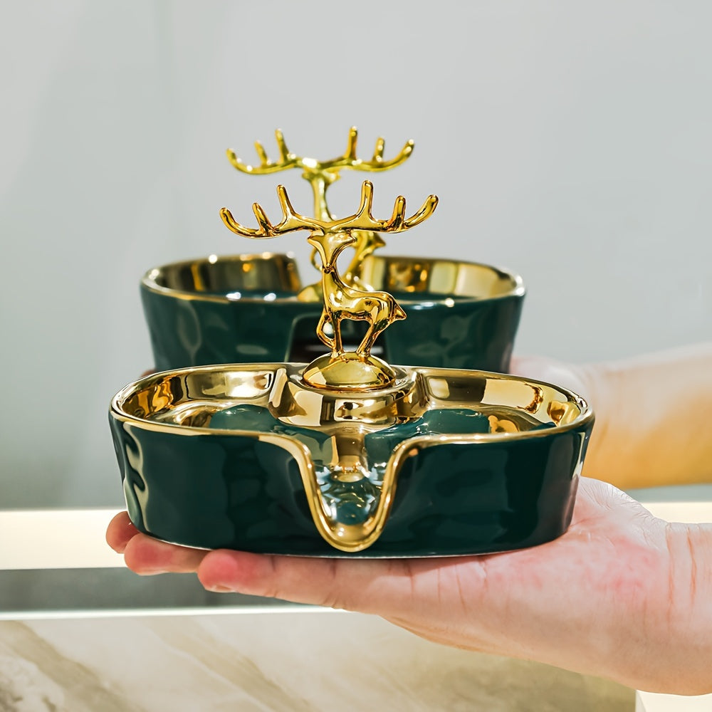 Porta-Sabonete de Cerâmica Luxuosa Drenagem Inteligente Minimalista
