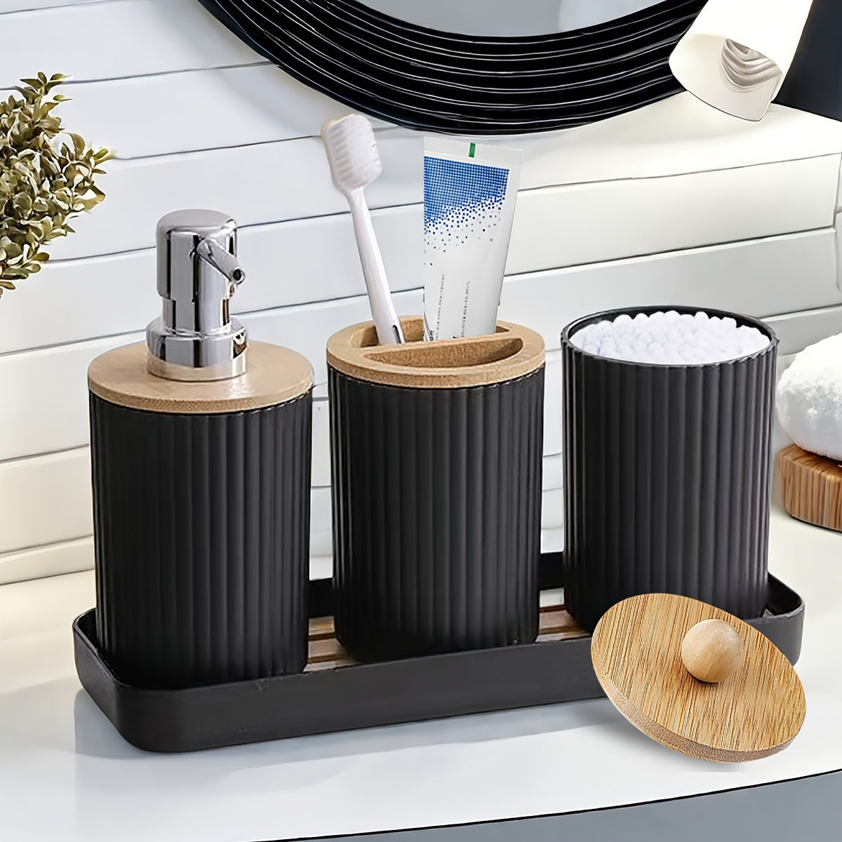 Kit Organizador de Banheiro Elegante