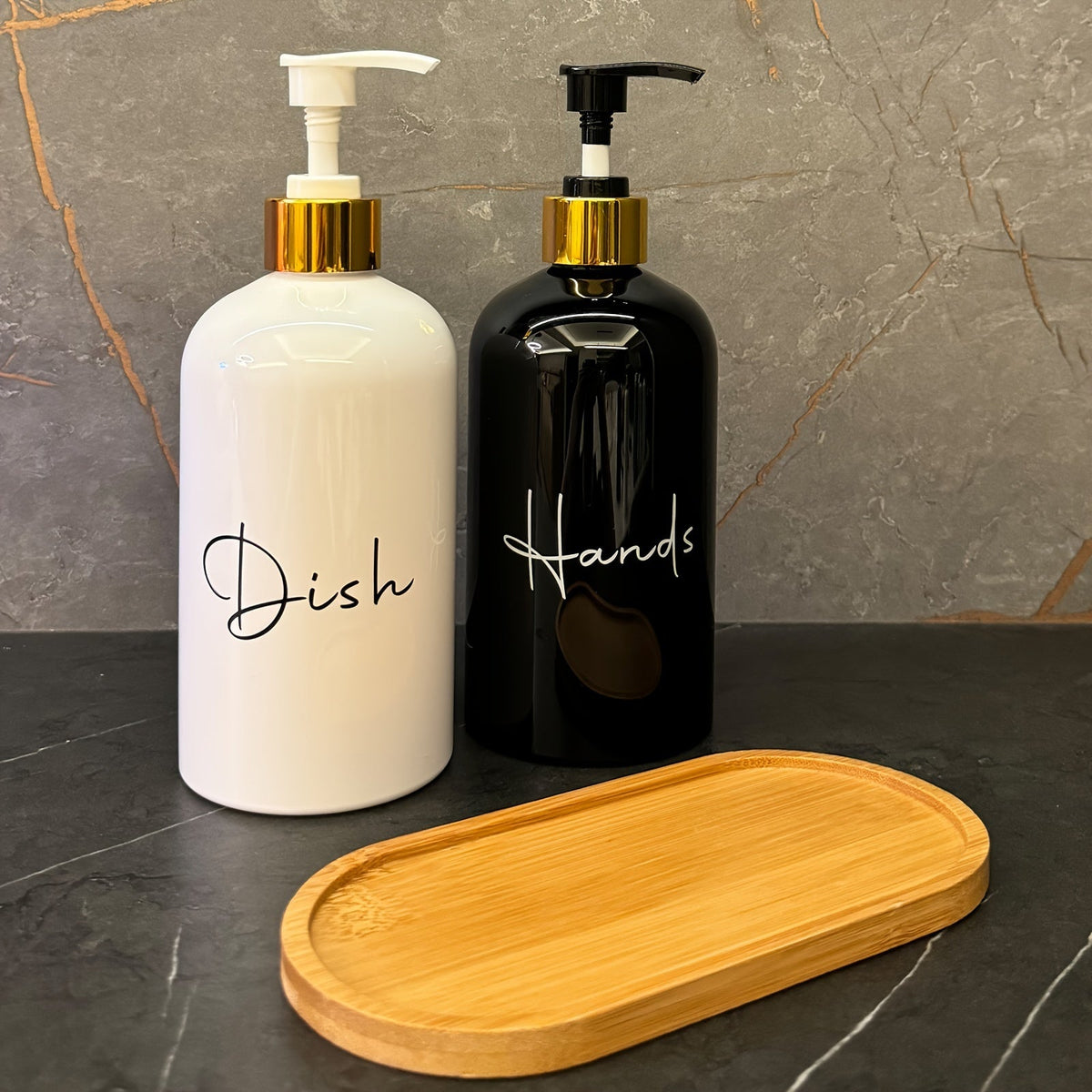Kit 2x 500ml Refillable Soap Dispensers