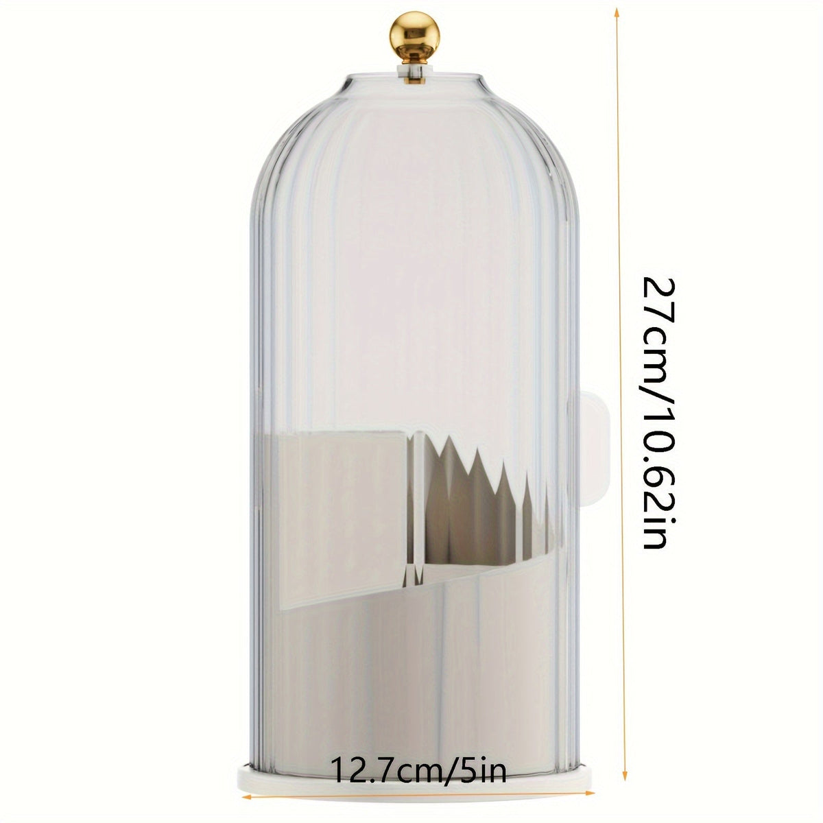 360° Makeup Organizer with Clear Lid