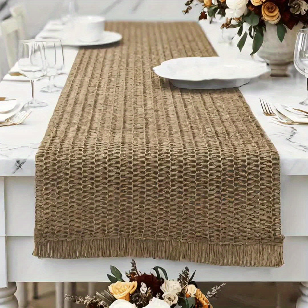 Caminho de Mesa Boho Vintage Artesanal