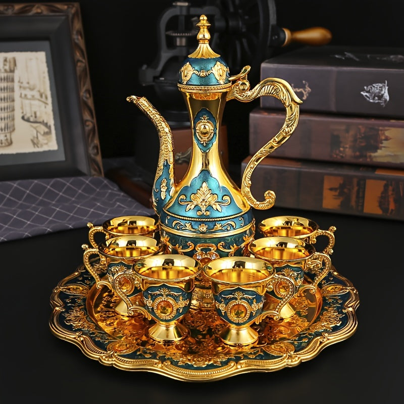 Conjunto de Jarra Retrô Luxuoso Estilo Turco-Europeu