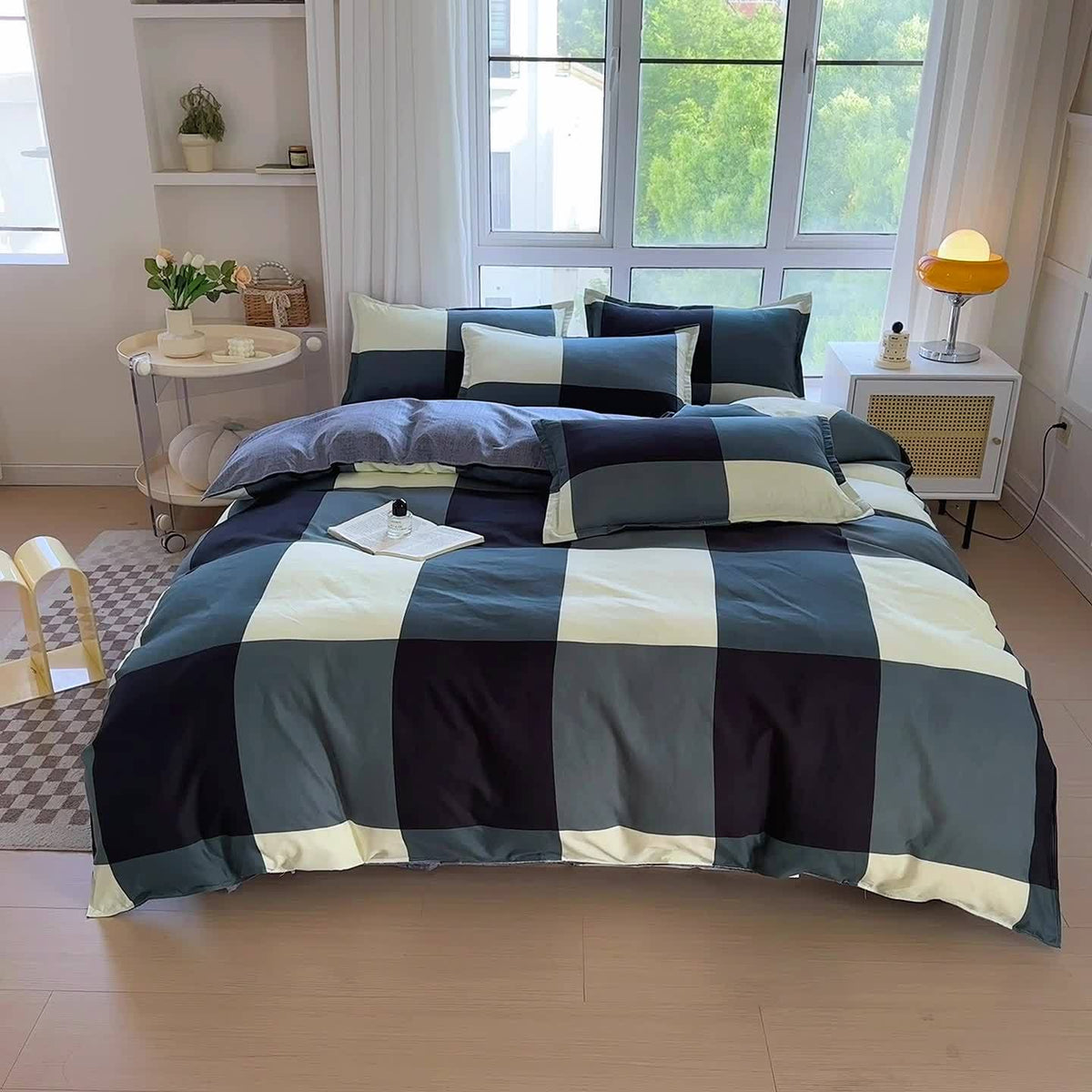 Jogo de Cama Xadrez Space