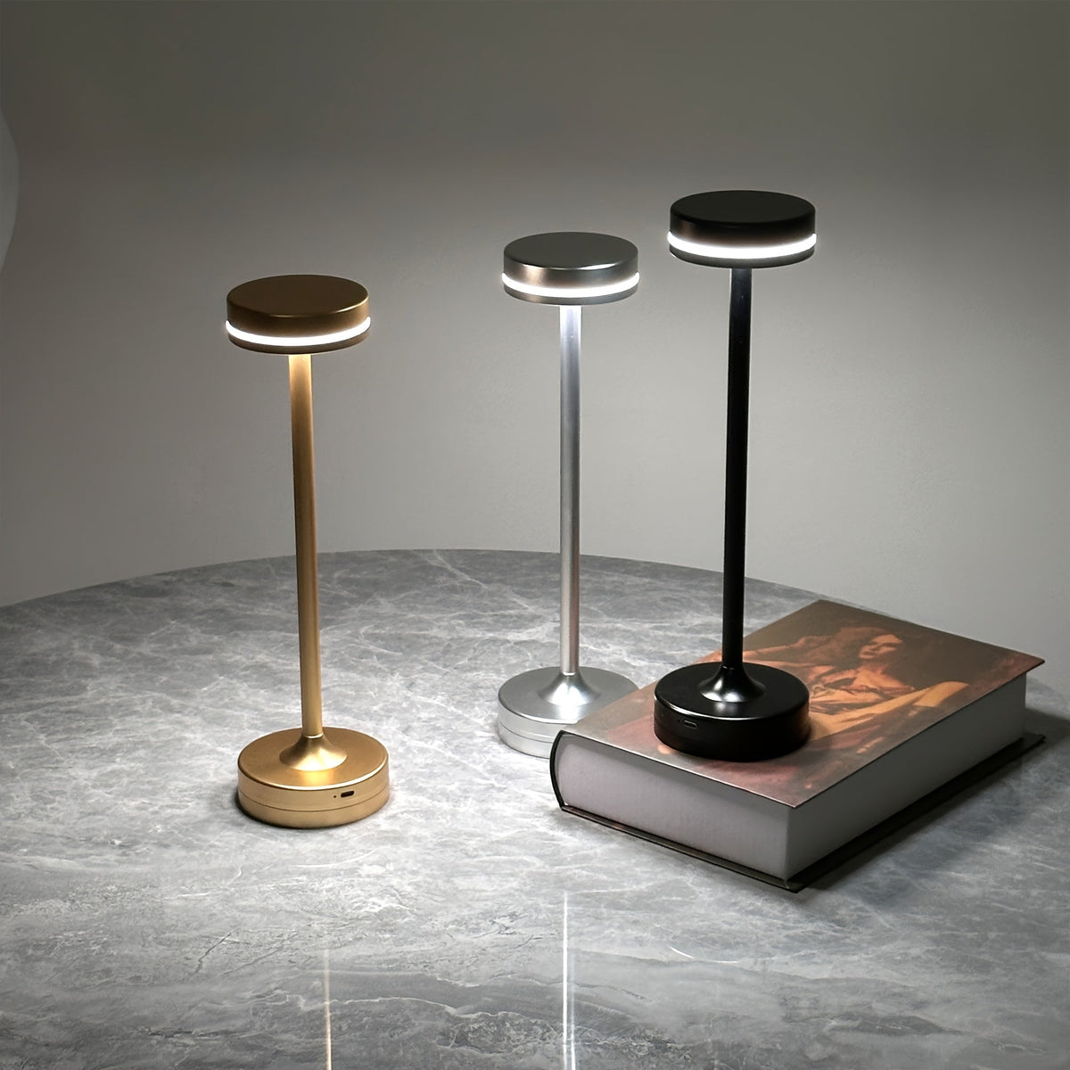 Luminária de Mesa Touch Iluminação 3 Cores