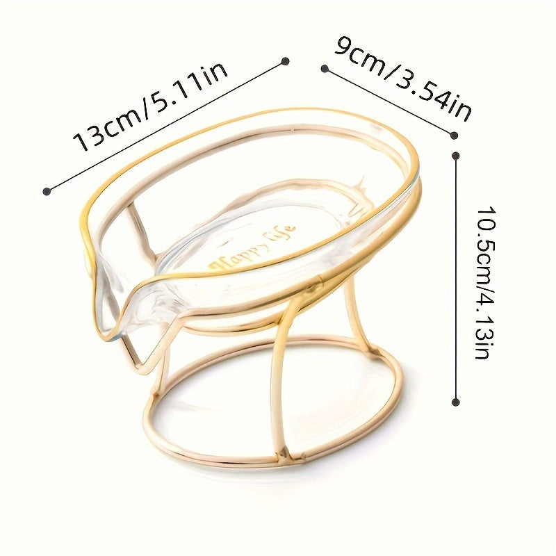 Porta-Sabonete Criativo com Design de Folha com Drenagem