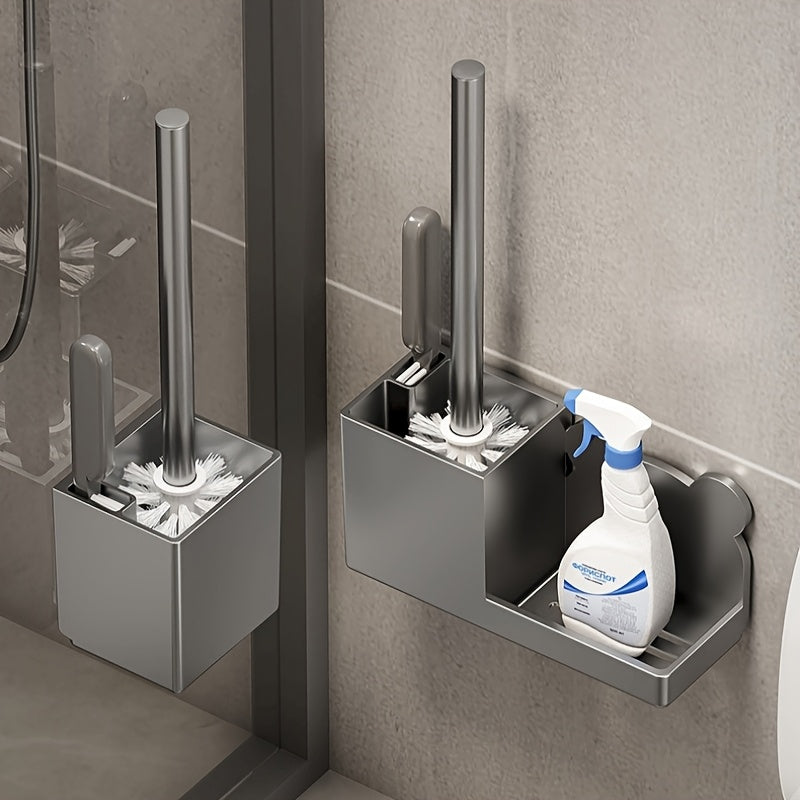 Kit de Escova Sanitária 3 Peças – 2 Escovas + Suporte com Drenagem