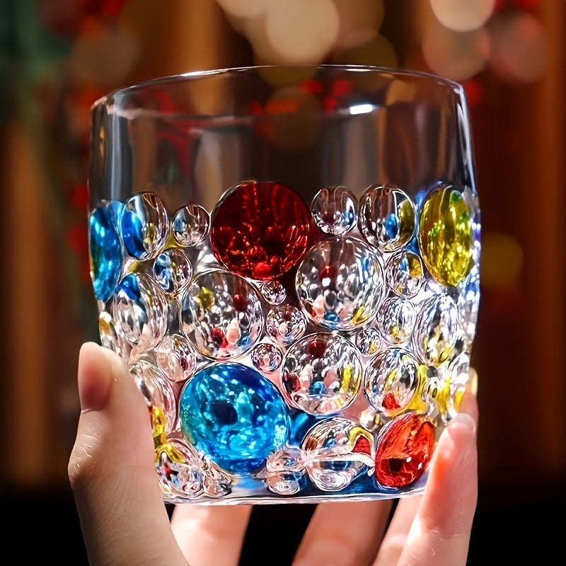 Conjunto de Copos de Vidro Design Artesanal em Esmalte