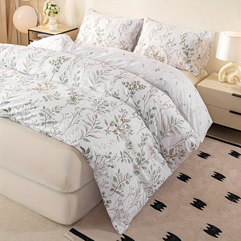 Jogo de Cama PlumasPoliéster Floral