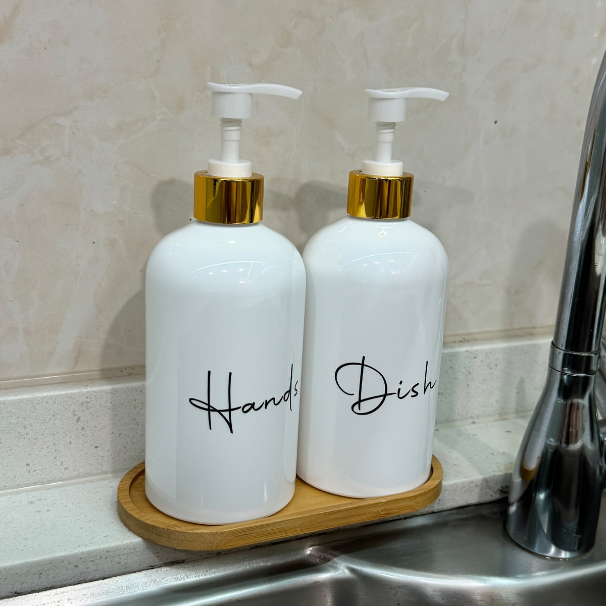 Kit 2x 500ml Refillable Soap Dispensers