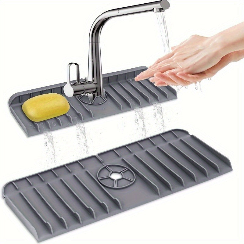 Bandeja de Silicone para Torneira com Protetor de Respingo