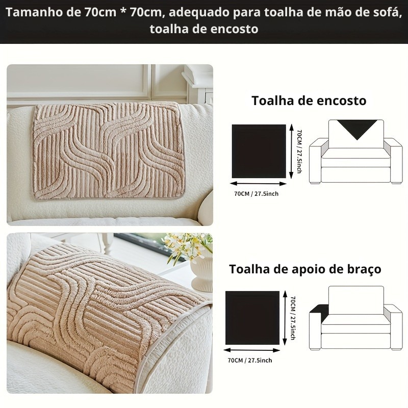 Capa de Sofá em Veludo Shu Luxo e Proteção