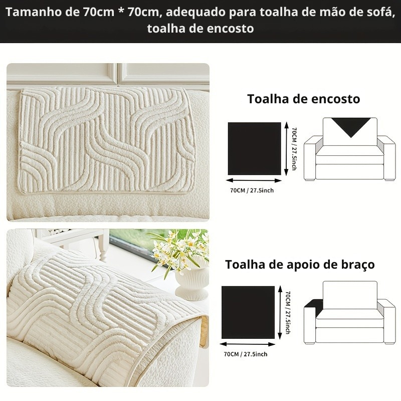 Capa de Sofá em Veludo Shu Luxo e Proteção