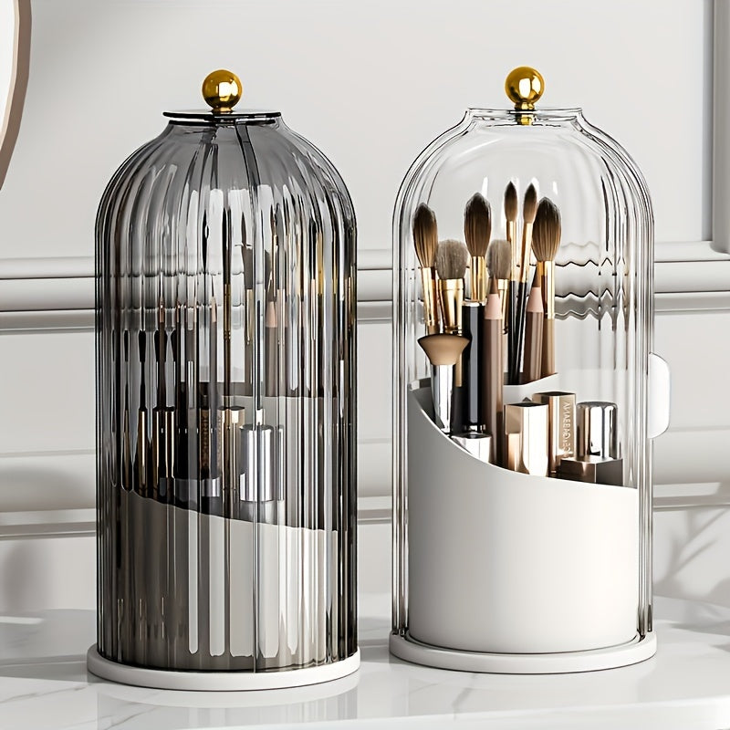 360° Makeup Organizer with Clear Lid