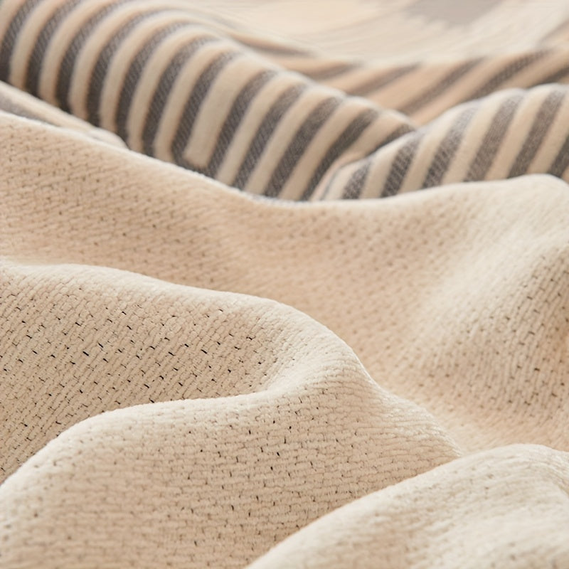 Manta Decorativa Boho em Chenille All-Season