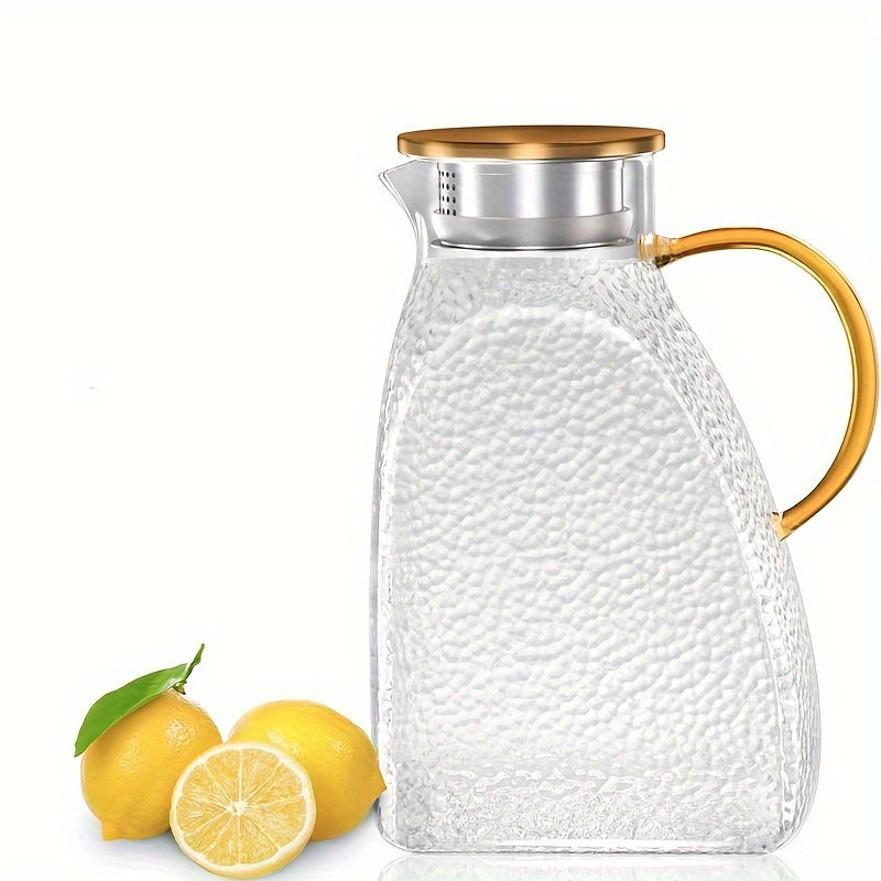 Jarra de Vidro 1,8L com Tampa e Bico