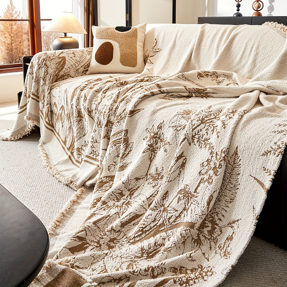 Capa de Sofá Boho Jacquard Chenille
