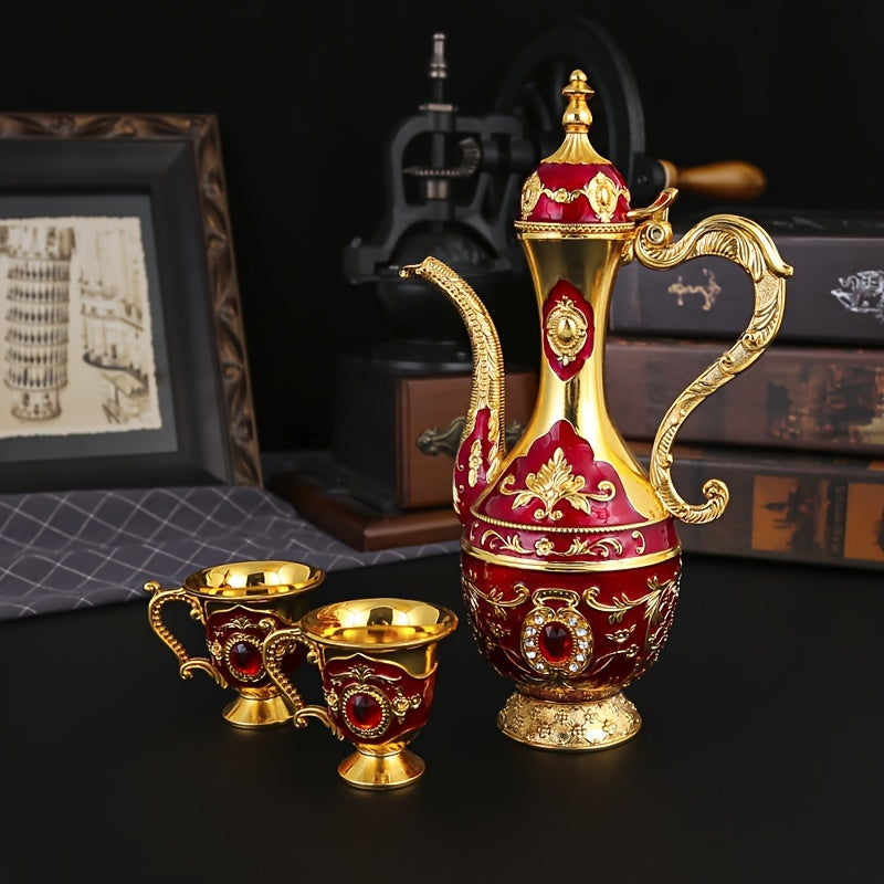 Conjunto de Jarra Retrô Luxuoso Estilo Turco-Europeu