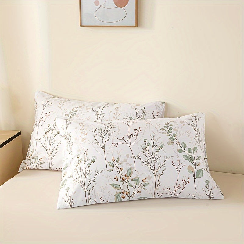 Jogo de Cama PlumasPoliéster Floral