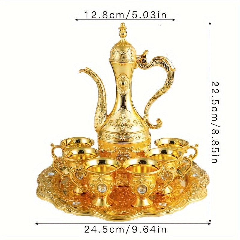 Conjunto de Jarra Retrô Luxuoso Estilo Turco-Europeu