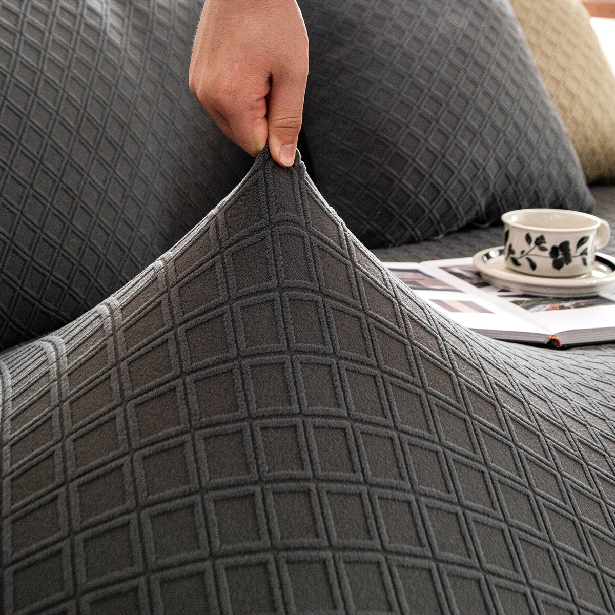 Capa de Sofá em Jacquard Polar Fleece