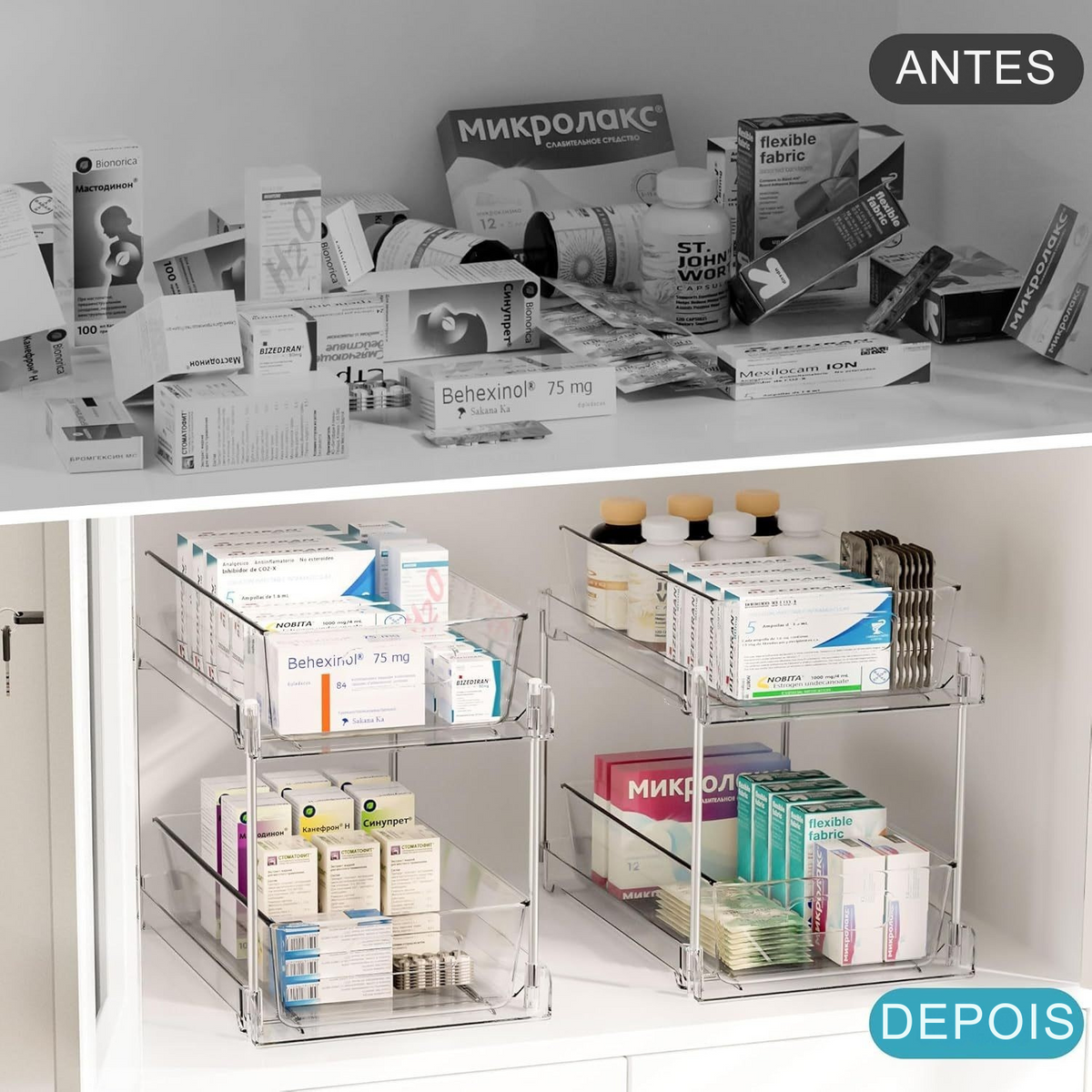 Organizador Deslizante Transparente