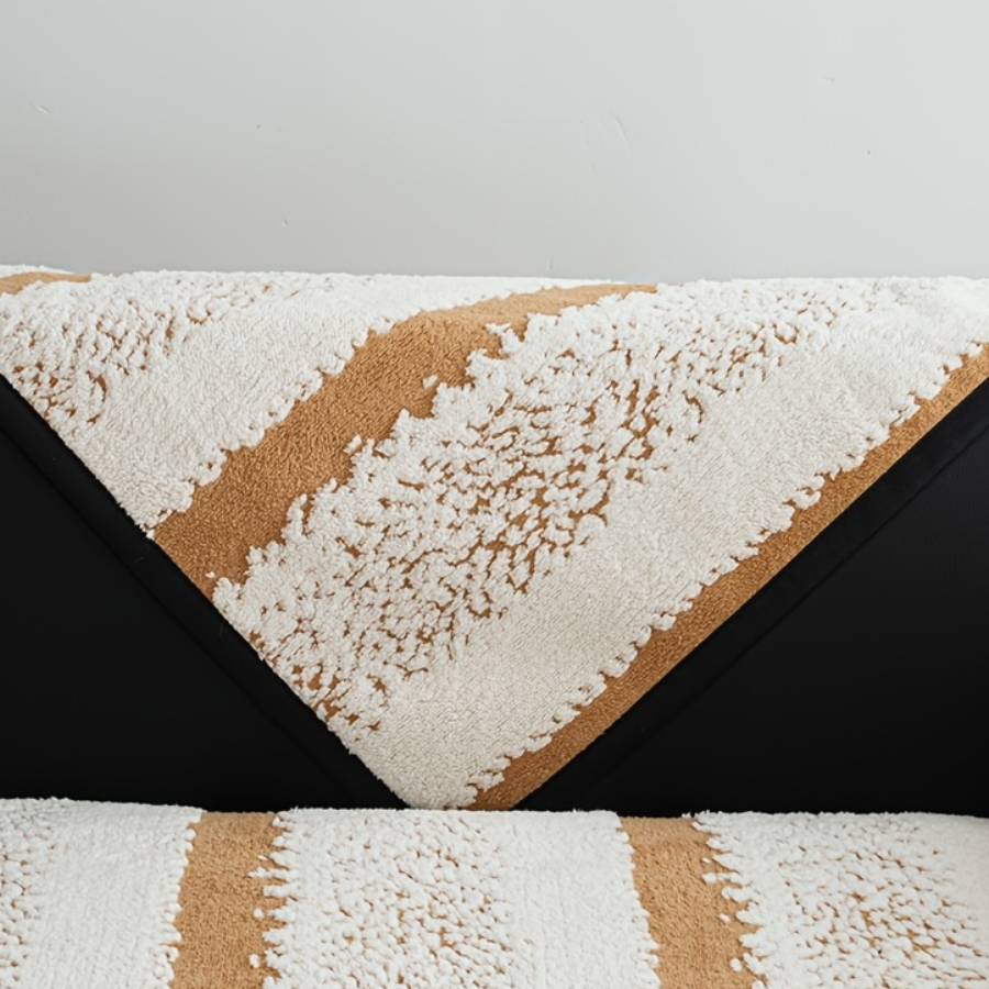 Capa de Sofá Estilo Boho Pelúcia Aconchegante