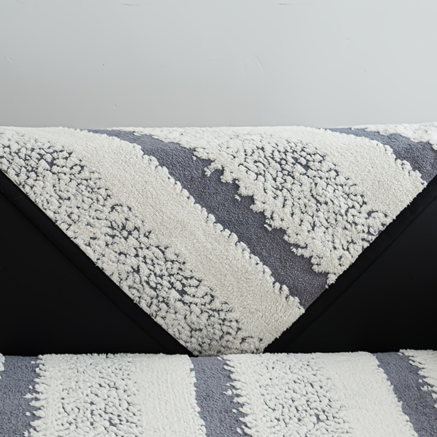 Capa de Sofá Estilo Boho Pelúcia Aconchegante