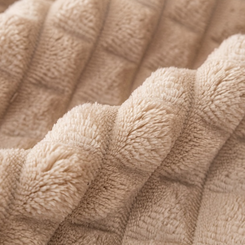Capa de Sofá Xadrez Plush Extra Macia