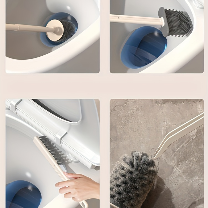 Kit de Escovas para Limpeza de Banheiro 4 em 1
