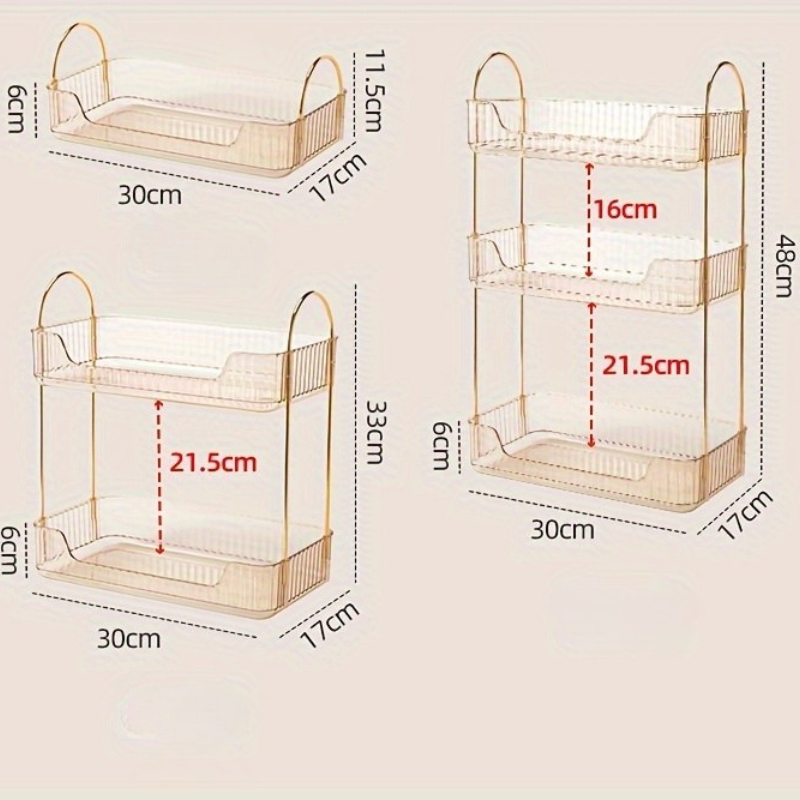 Luxurious Nordic Multi-Level Bathroom Organizer