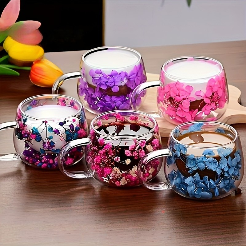 Conjunto de Caneca Design Artesanal de Vidro Borossilicato