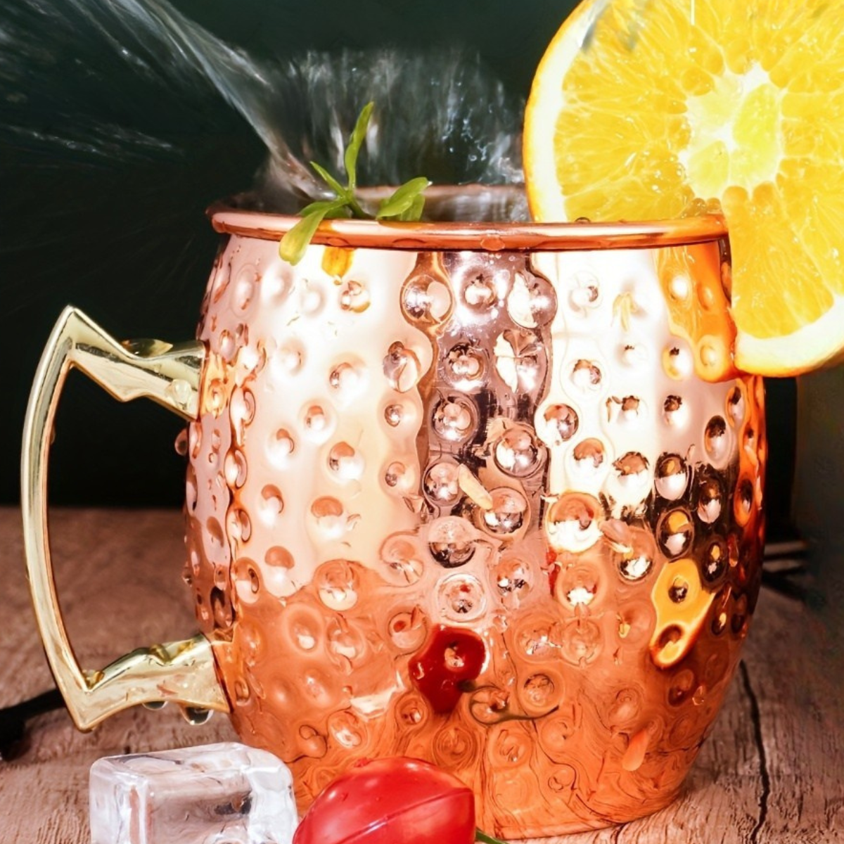 Conjunto Canecas Moscow Mule em Cobre Martelado