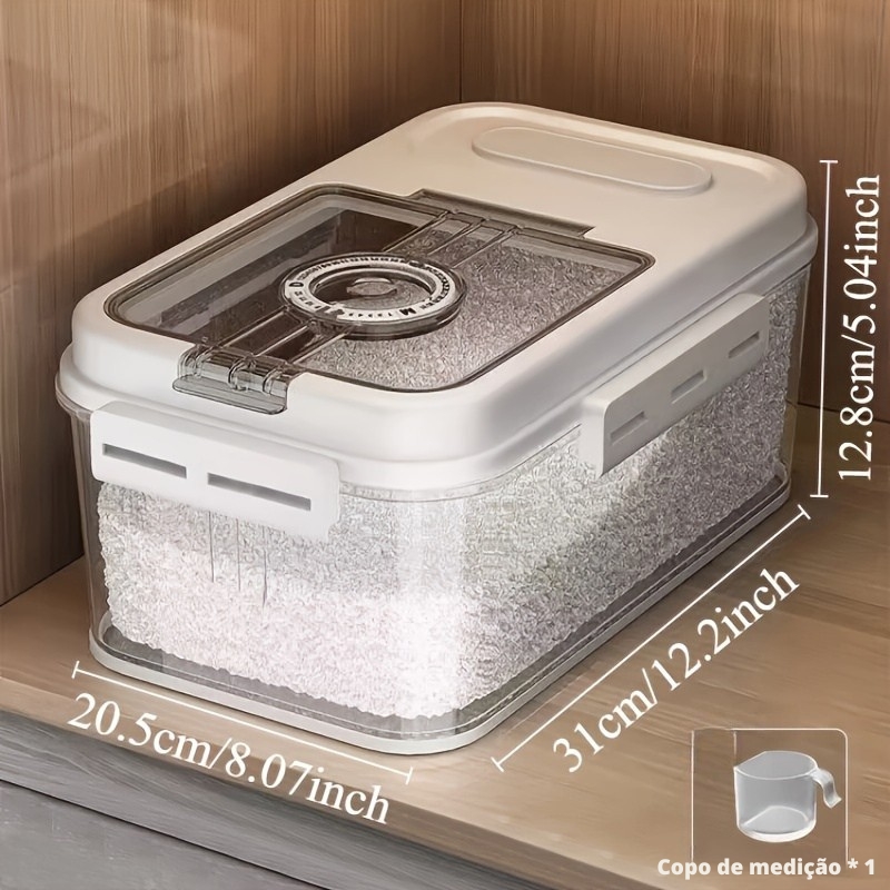 Dispensador Hermético Flip-Top Antiumidade e Antiinsetos