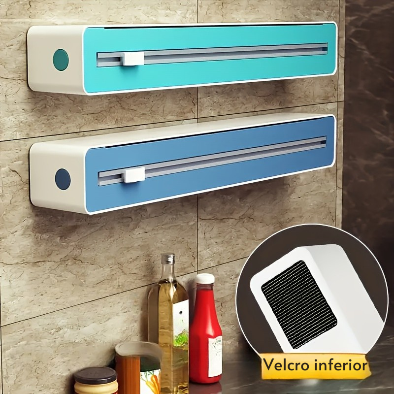 2-in-1 Plastic Film Dispenser with Integrated Cutter